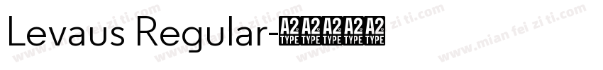 Levaus Regular字体转换